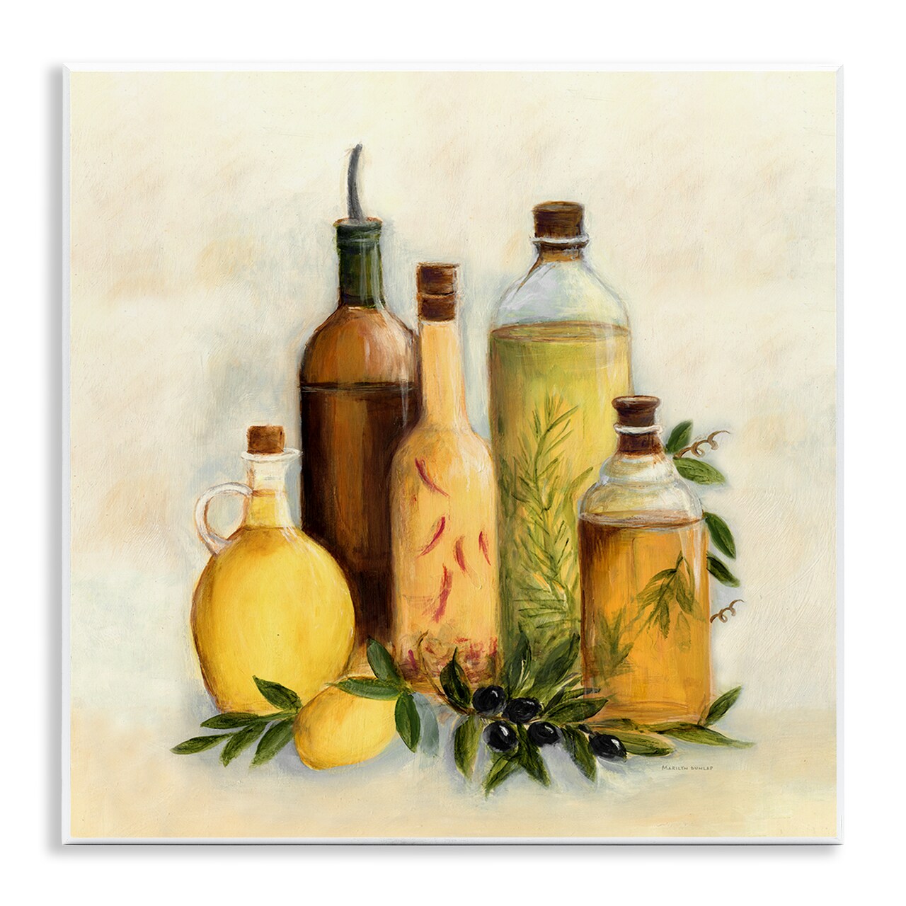 Stupell Industries Traditional Kitchen Cooking Oils Wall Plaque By Marilyn Dunlap